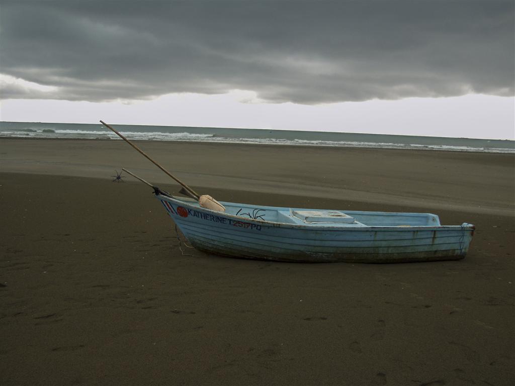 Beached boat in Costa Rica