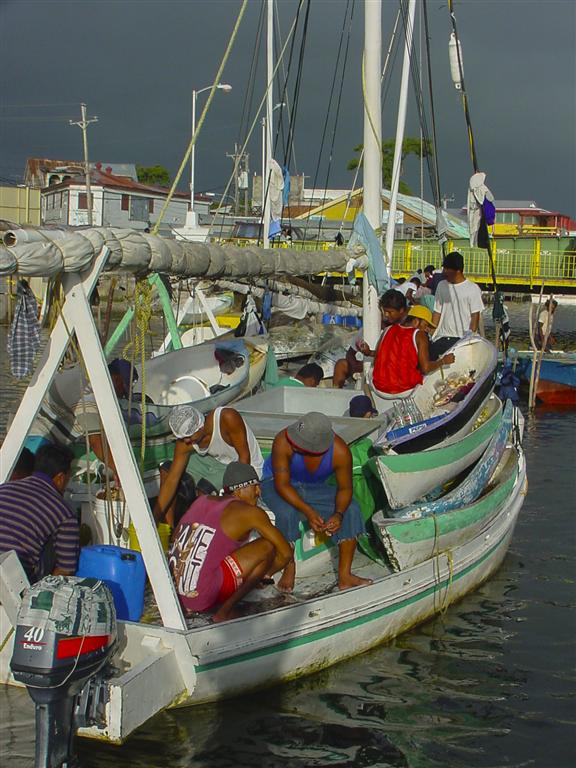 Early morning fisherman, Belize City