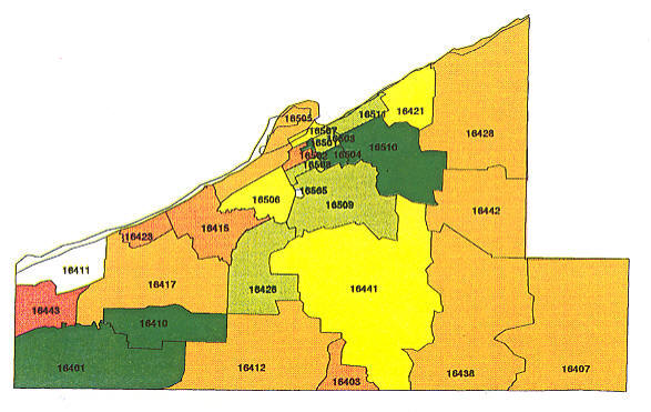 Zip Code Map Erie Pa.